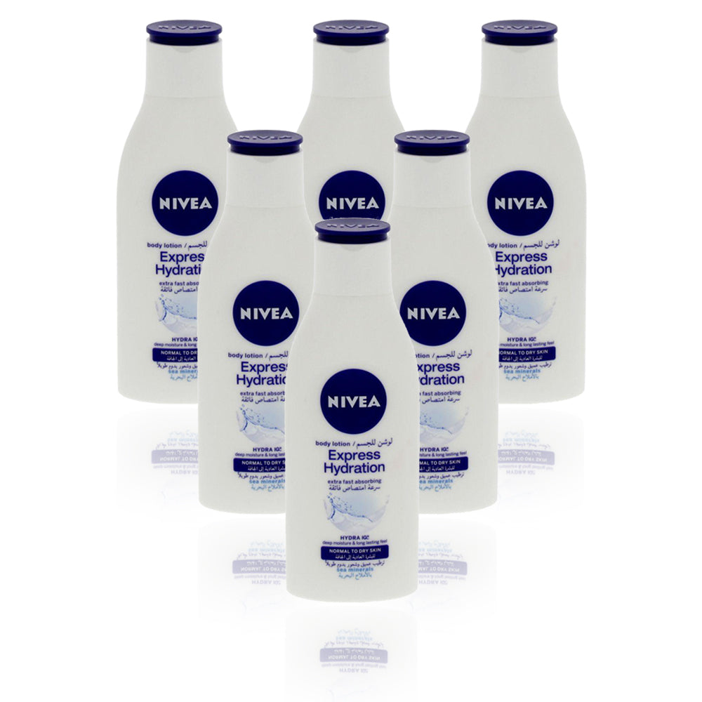 Nivea Express Hydration Body Lotion 125ml - (Pack of 6)