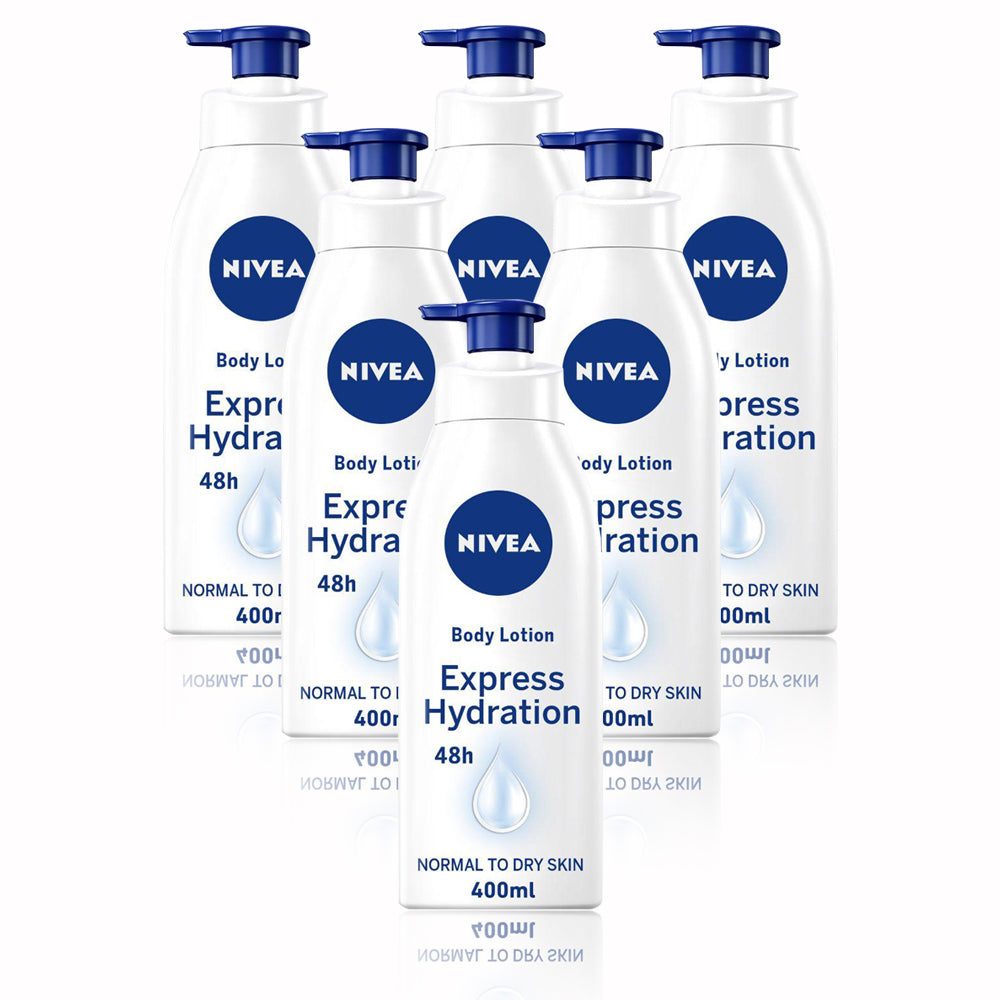 Nivea Body Lotion Express Hydration 400ml - (Pack Of 6)