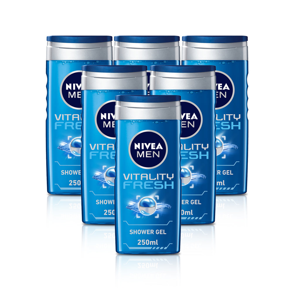 Nivea Vitality Men 250Ml-(Pack Of 6)