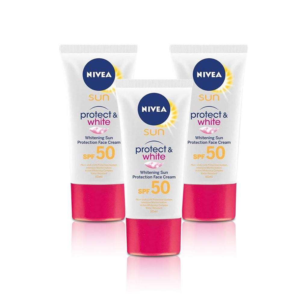 Nivea Sun Whitening Sun Protection Face Cream Spf50 - (Pack of 3)