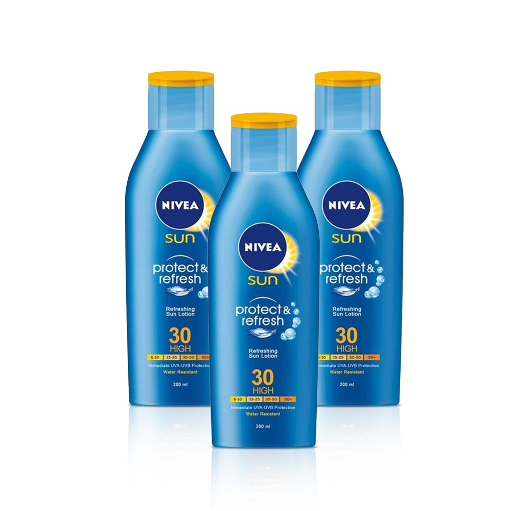 Nivea Sun Protect & Refresh Lotion Spf30 - (Pack of 3)