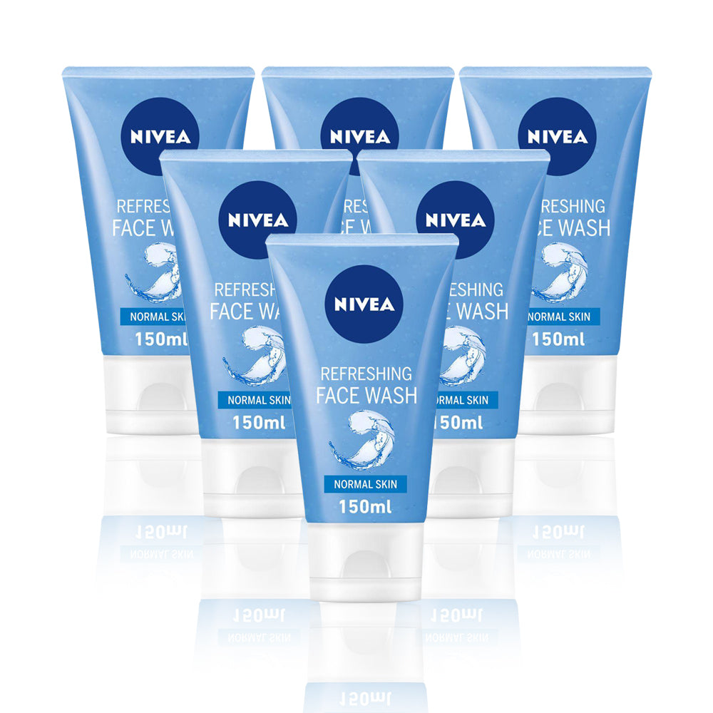 Nivea Refreshing Face Wash Gel 150ml - (Pack Of 6) - Billjumla.com