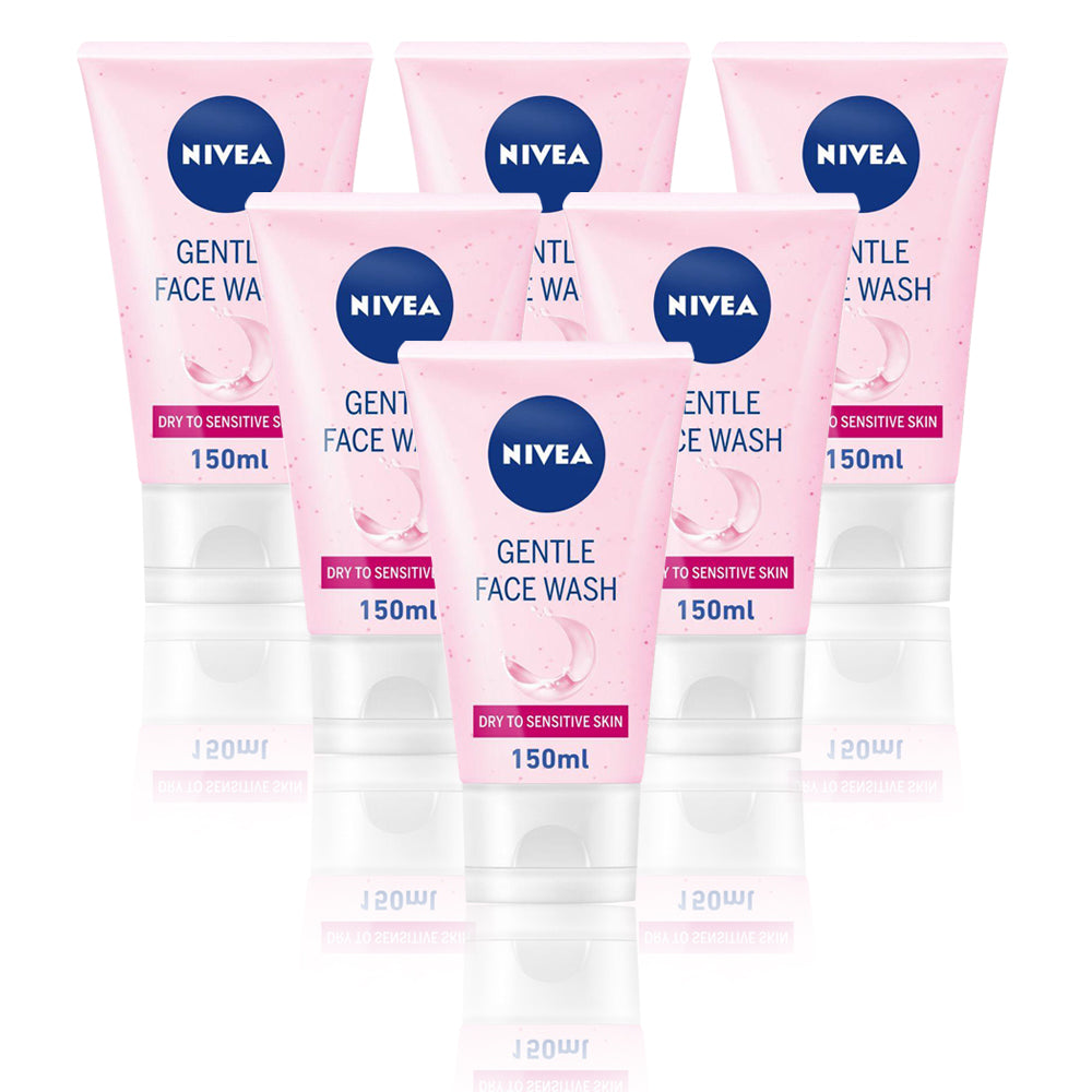 Nivea Gentle Cleansing Cream Face Wash 150ml - (Pack Of 6) - Billjumla.com