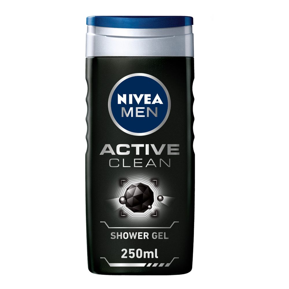 Nivea Shower Gel Active Clean Men 250ml - (Pack Of 6) - Billjumla.com