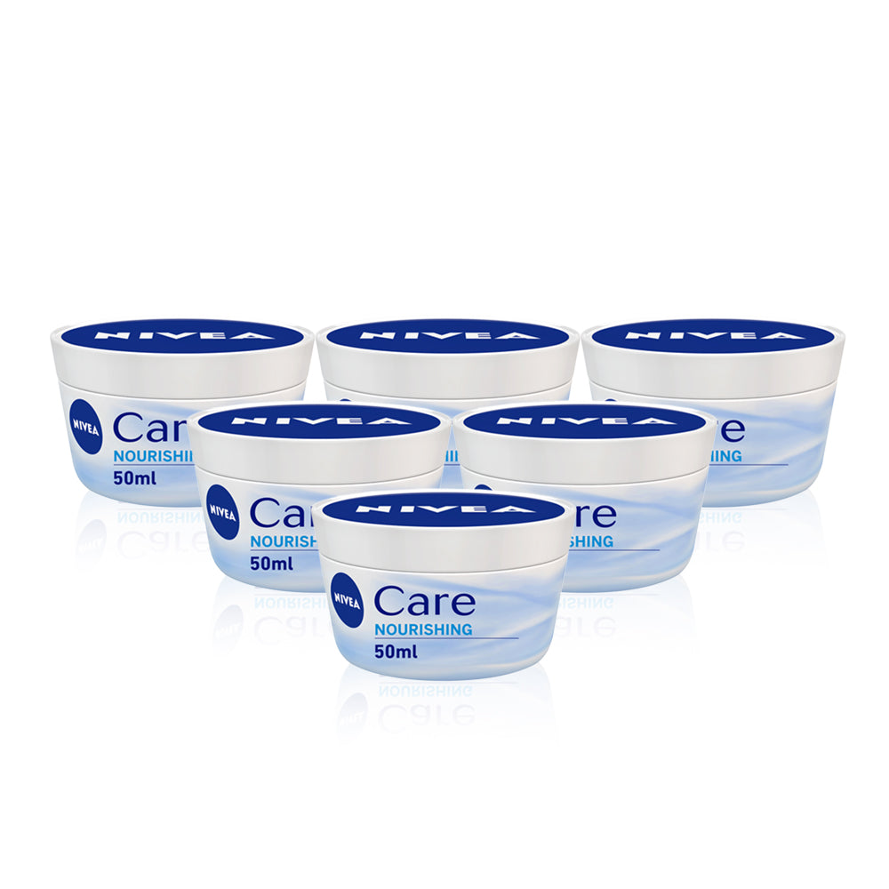 Nivea Care Nourishing Cream 50 Ml-(Pack Of 6)