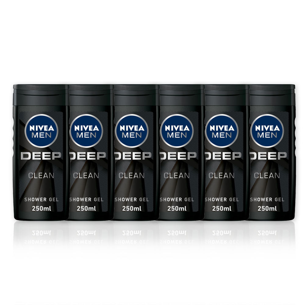 Nivea Body Care Shower Men Deep 250ml - (Pack Of 6) - Billjumla.com