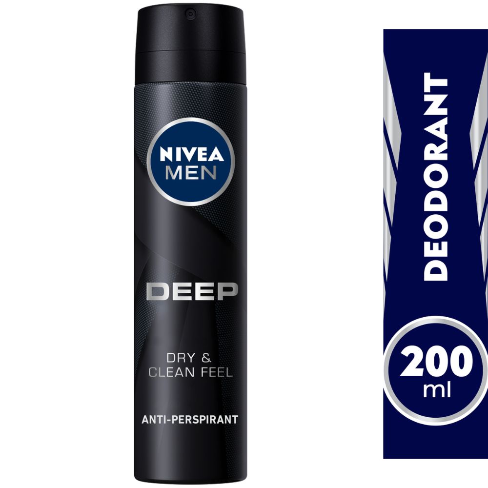 Nivea Men Deo Spray Deep 200ml - (Pack Of 6)