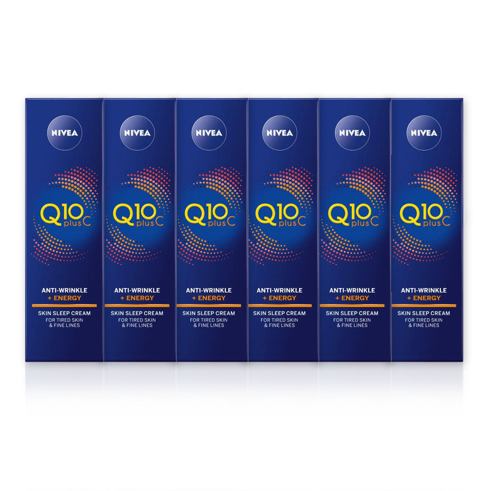 Nivea Q10 Night Face Cream Vitamin C 40ml - (Pack Of 6)