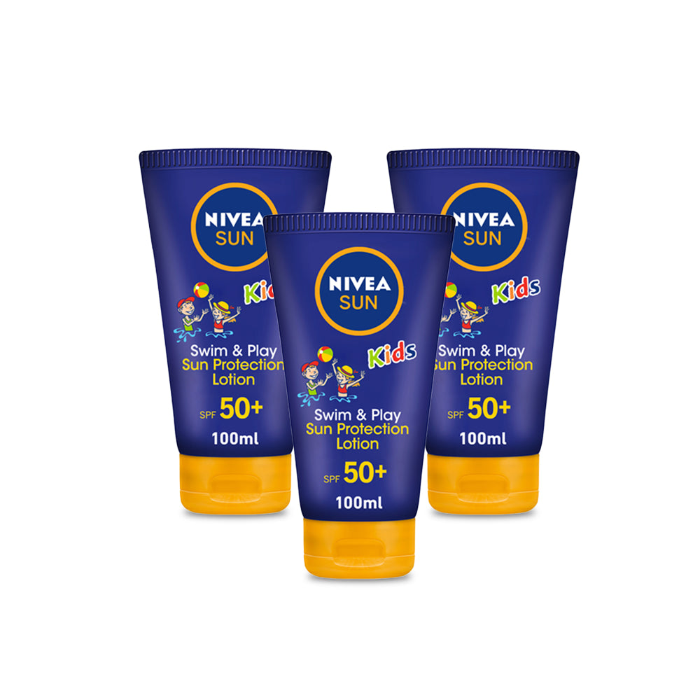 Nivea Sun Kids Swim & Play Protection Spf50. 100 Ml-(Pack Of 3)