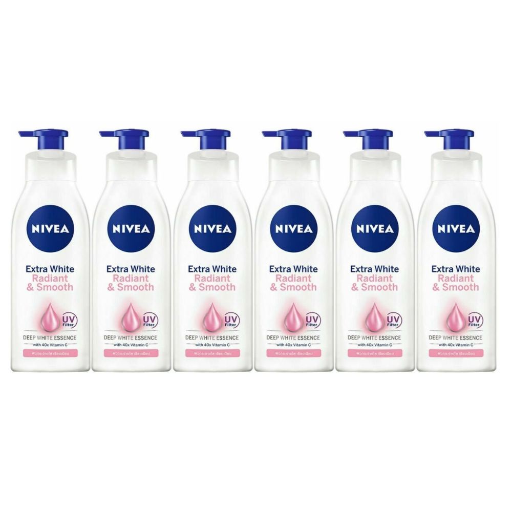 Nivea Body Lotion Extra White Radiant & Smooth 400ml - Pack Of 6