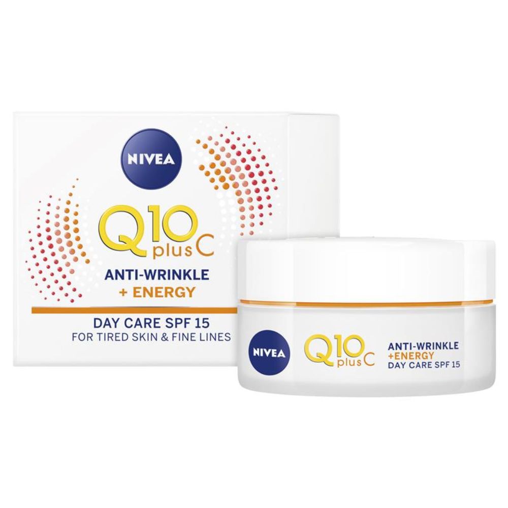 Nivea Q10 Day Face Cream Spf15 Energy 50ml - (Pack Of 3) - Billjumla.com