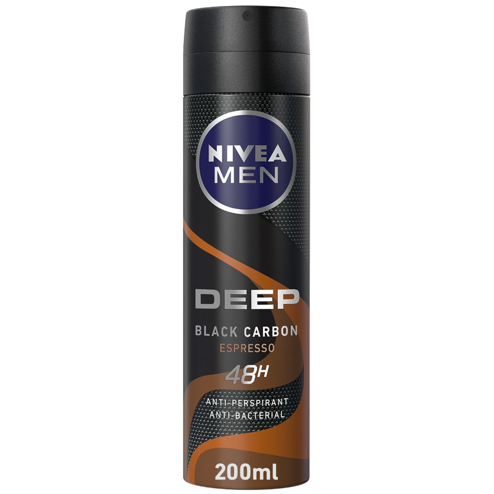 Nivea Deo Spray Deep Brown 200ml - (Pack Of 6)