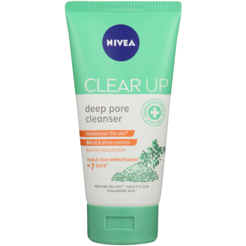 Nivea Face Clear Up Deep Pore Cleanser 150ml (Pack of 3)
