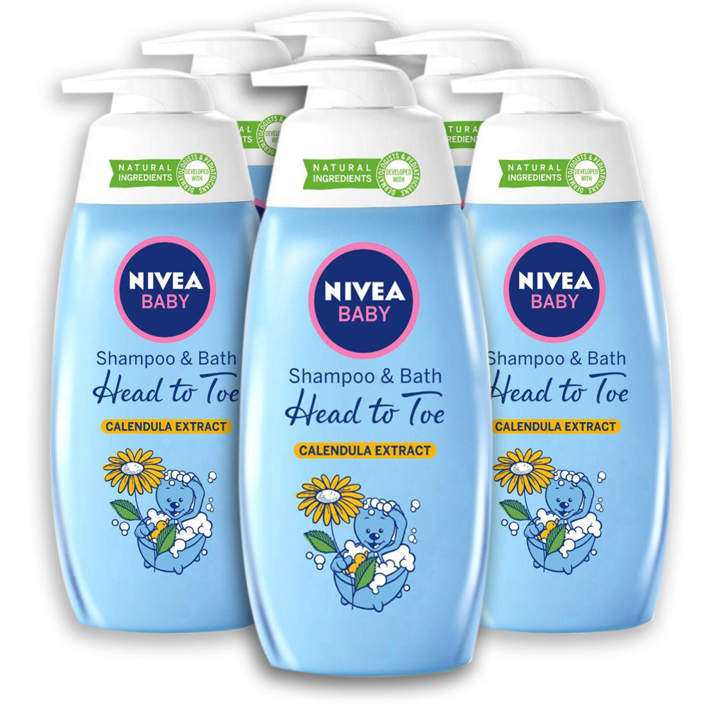 Nivea Baby Shampoo & Bath 500ml - (Pack Of 6) - Billjumla.com
