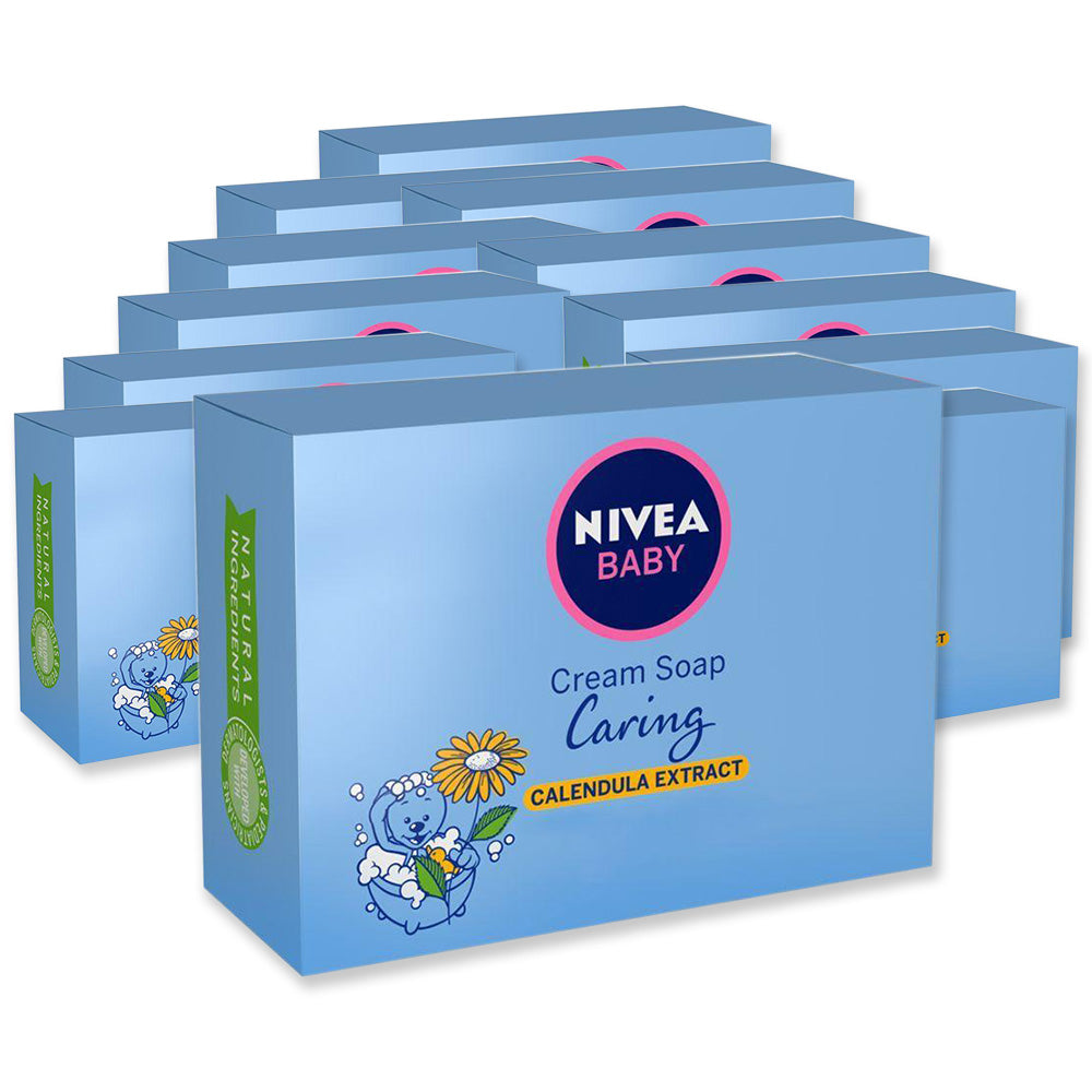 Nivea Baby Caring Cream Soap 100ml - (Pack Of 12) - Billjumla.com