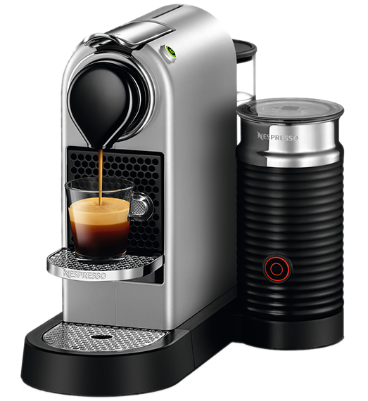 Nespresso Citize & Milk Silver Coffee Machine