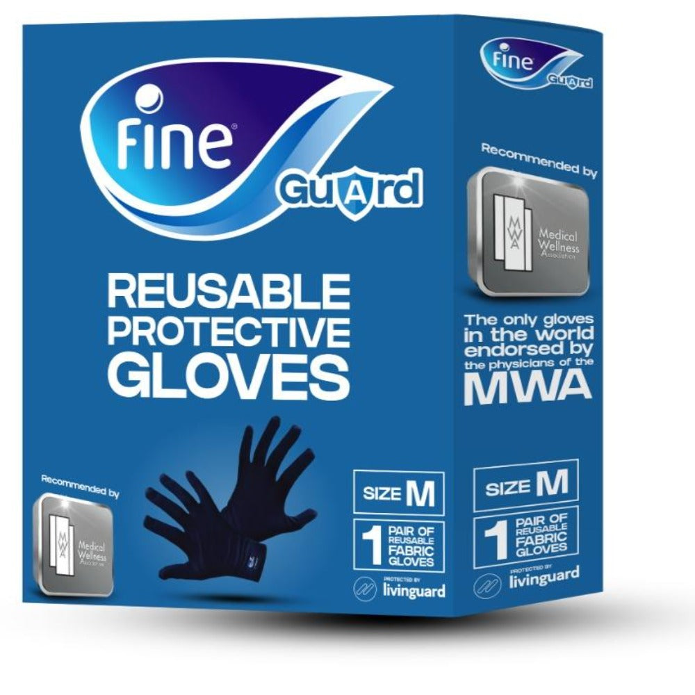 Fine Guard Gloves Medium (1 Pair) - Pack of 2