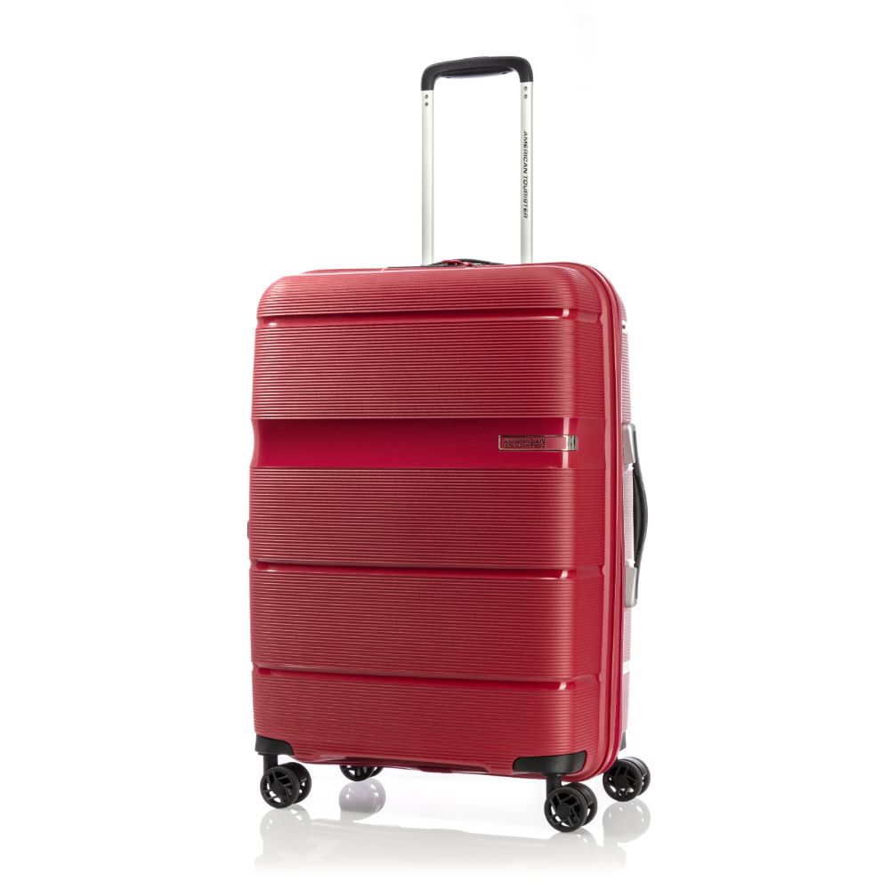حقيبة لينكس الصلبة من اميريكان تورستر متوسطة الحجم 66 سم حمراء اللون