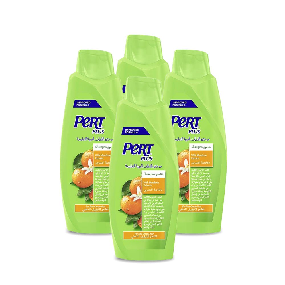 Pert Shampoo Mandarin 600ml - (Pack of 4)