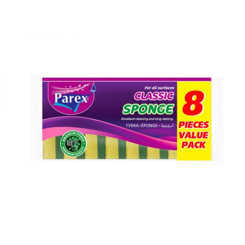 Parex Green Spoge 8 Piece Value Pack-Set of 6