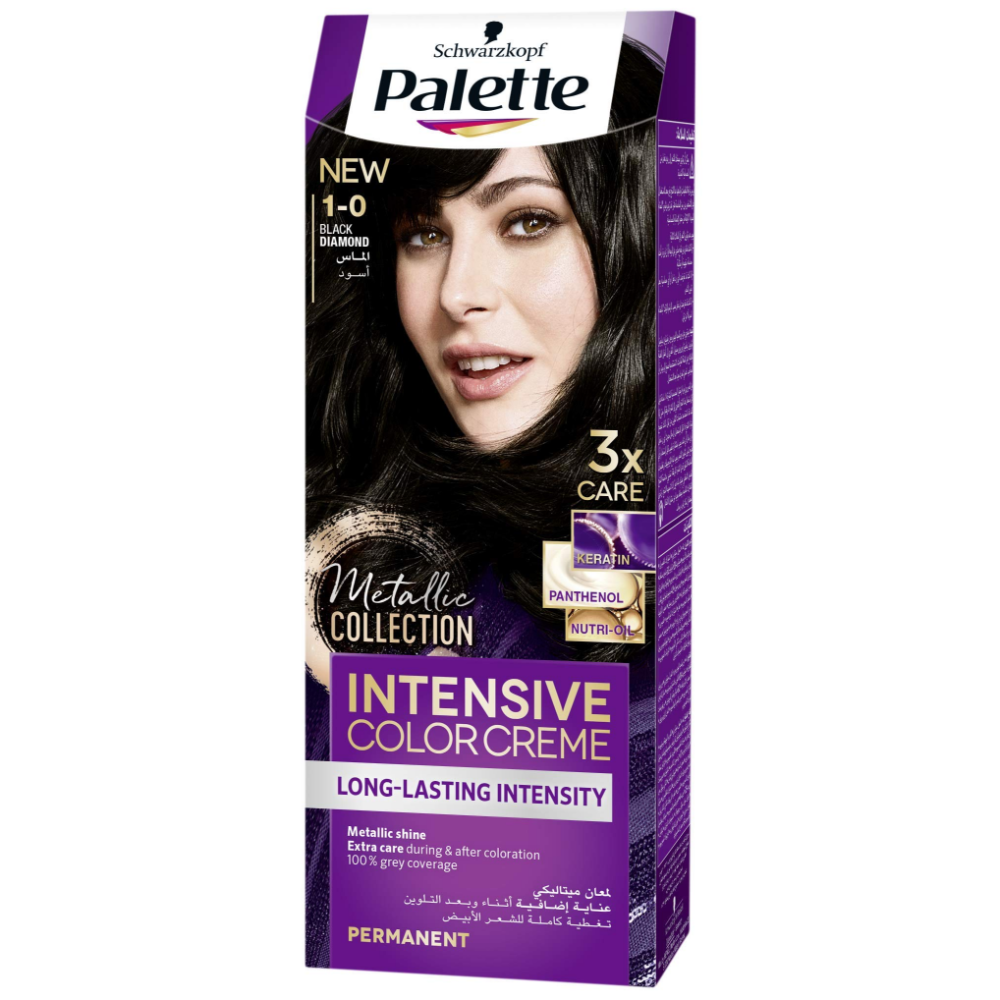Palette Intensive Color Creme Long Lasting Intensity 1-0 Black - (Pack Of 10) - Billjumla.com
