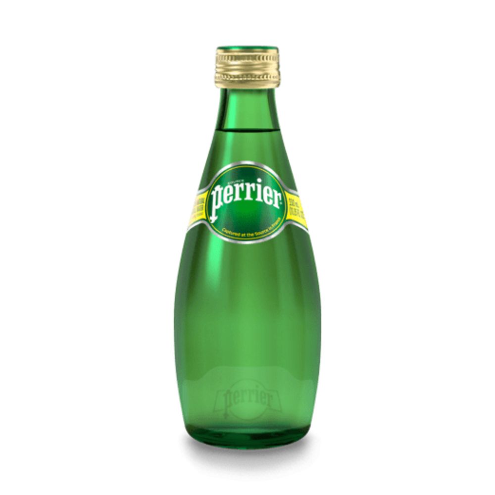 Perrier Natural Sparkling Mineral Water Regular 200ml (Pack of 24 Bott