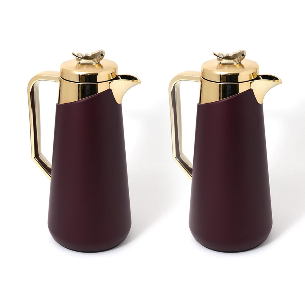 Royal Blue Arabic Flask Maroon 1 Litre (Pack of 2)
