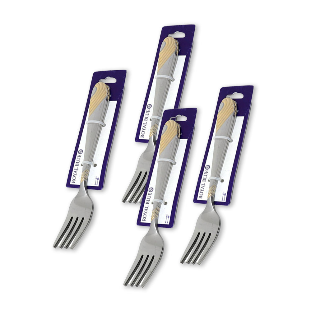Royal Blue Golden Fork Set of 3 - Pack of 4
