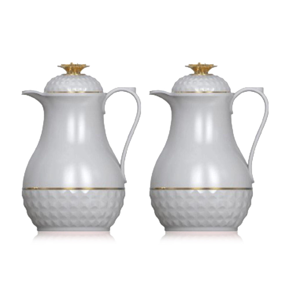 Royalblue Cute Tea Flask Jug With Glass Liner Grey - (Pack of 2)