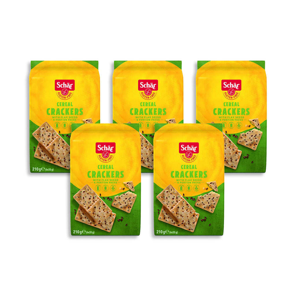 Schar Cereal Crackers Seeds 210g (Pack of 5)