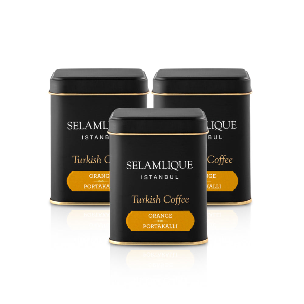 Selamlique Turkish Coffee 125G - Orange (Pack of 3)