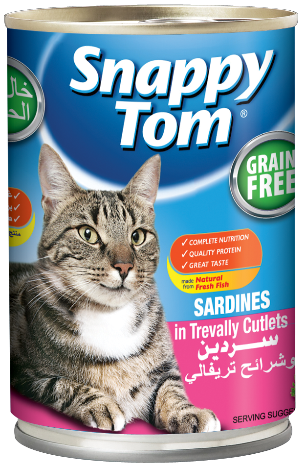 Snappy Tom Sardines & Trevalley Cutlets 400g (Pack Of 3)