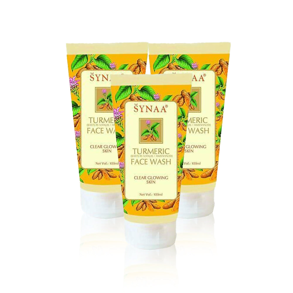 Synaa Turmeric Face Wash 150ml (Pack Of 3 Pieces)
