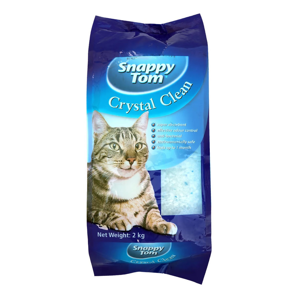 Snappy Tom Cystal Clean Cat Litter 2kg (Pack Of 2)