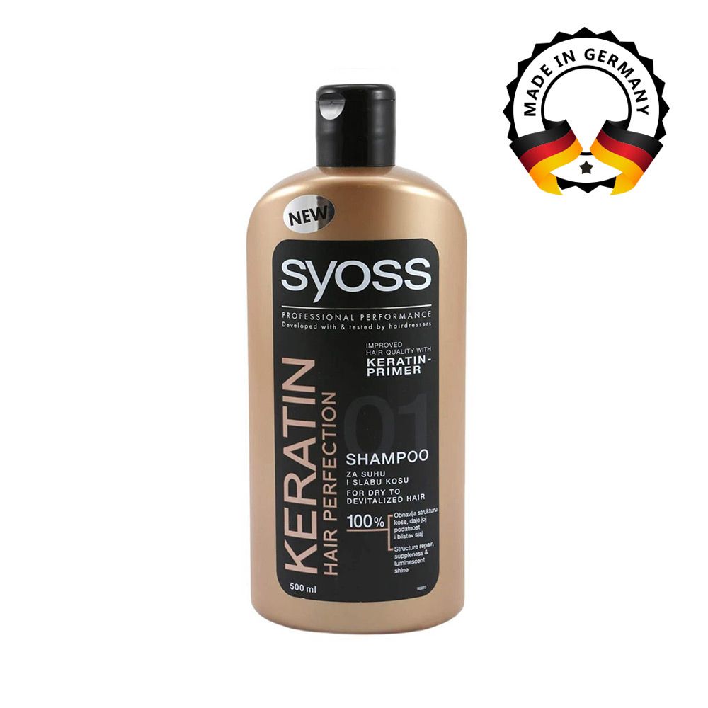 Syoss Shampoo Keratin 500ml - Pack Of 3 Pieces - Billjumla.com