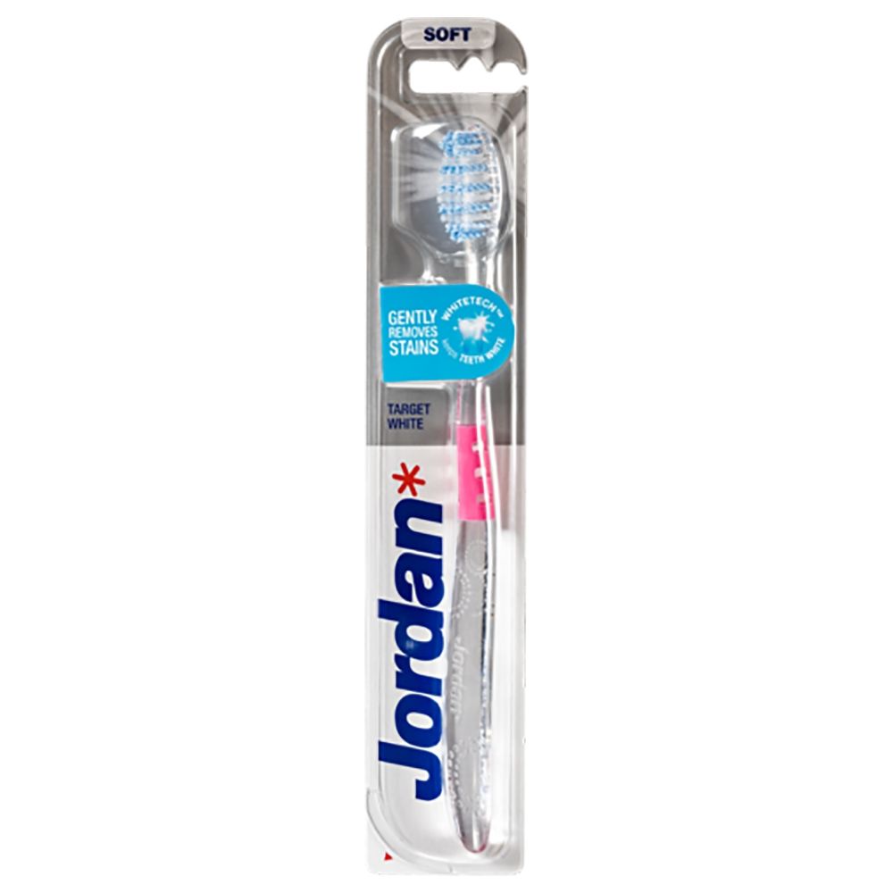 Jordan Toothbrush Target White Soft - (Pack of 3 Pieces) - Billjumla.com