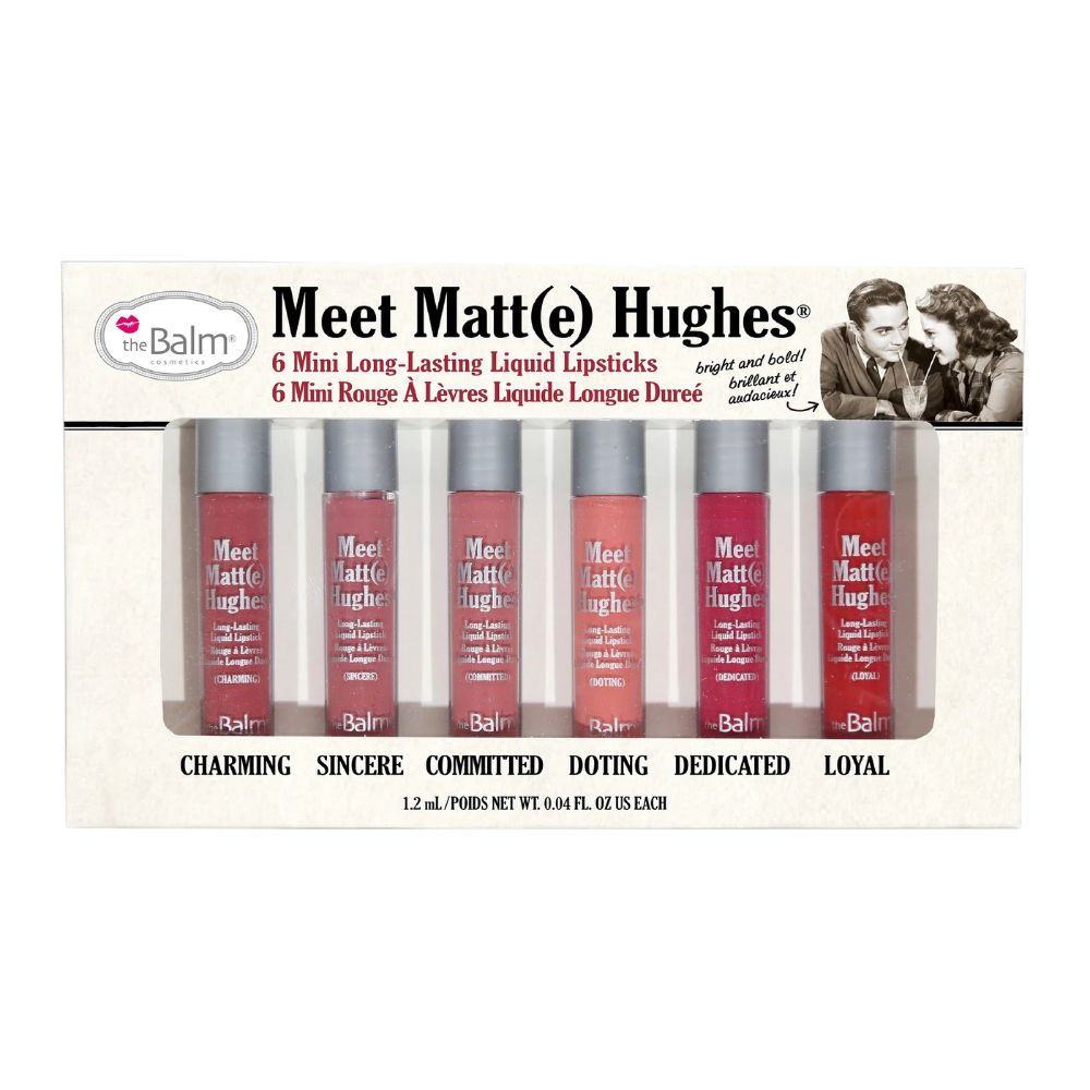 تعرف على أحمر الشفاه السائل Matte Hughes® Mini طويل الأمد، المجلد 1 (عبوة واحدة مكونة من 6 قطع) - Billjumla.com