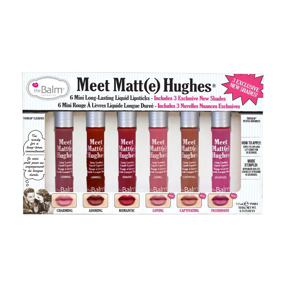 Meet Matte Hughes® Mini Longlasting Liquid Lipsticks Vol 3 (1 Pack of 6 Pieces) - Billjumla.com