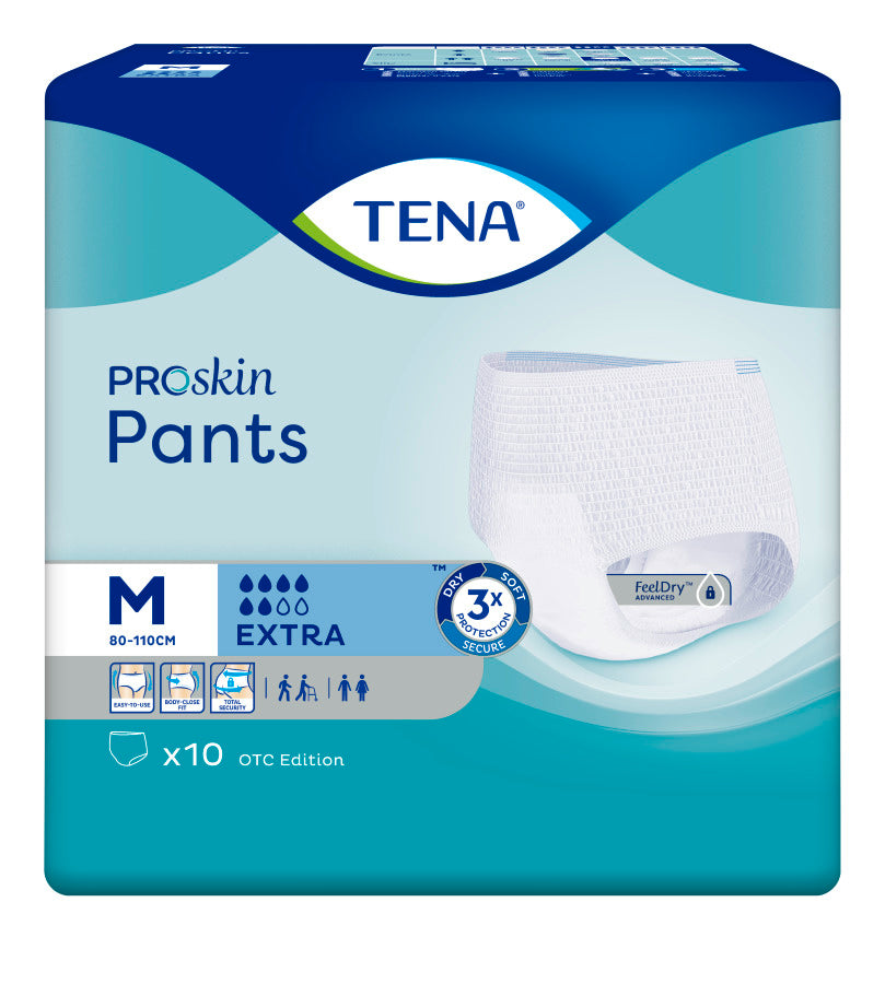 TENA Pants Medium Extra 10pcs (Pack of 2)