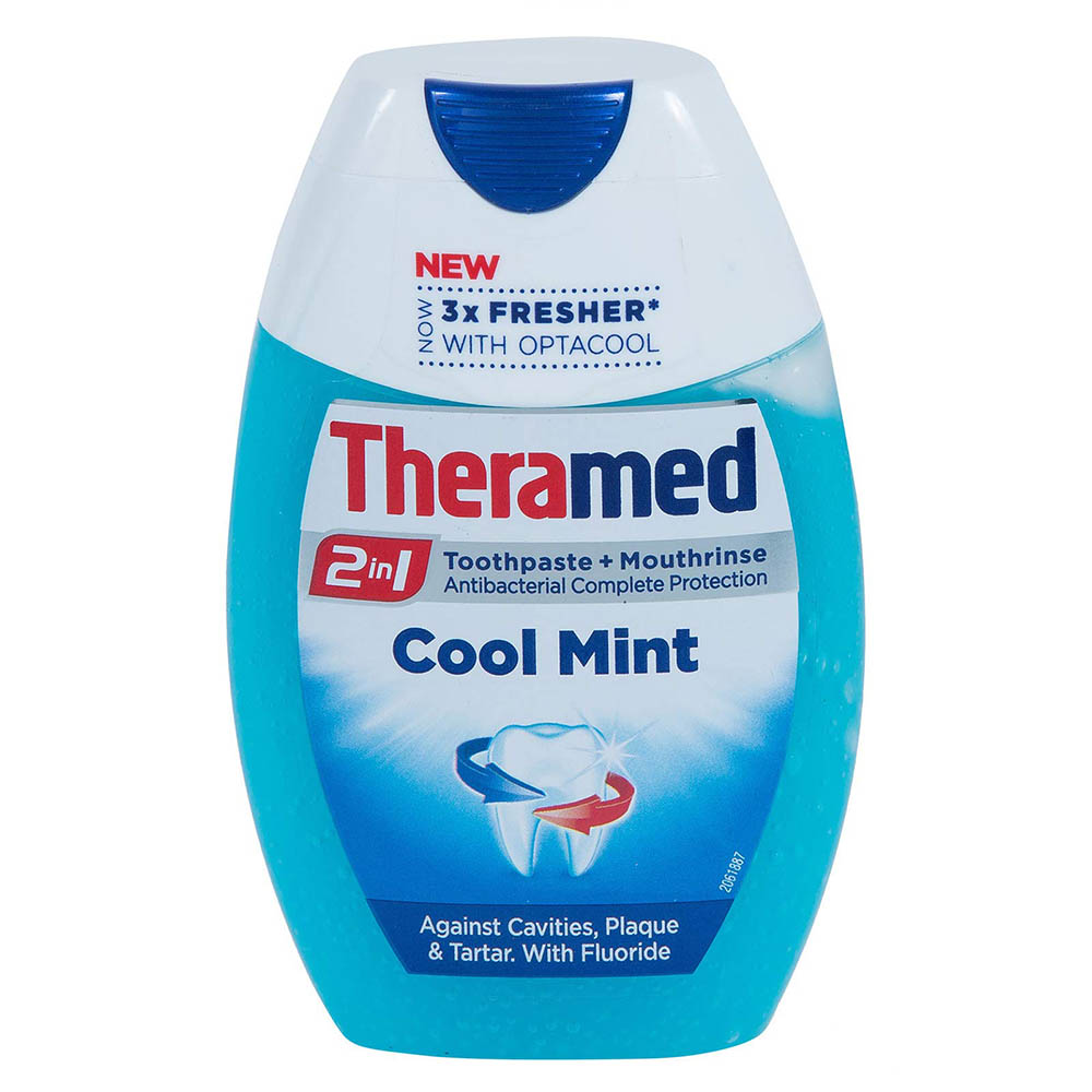 Theramed 2 In 1 Cool Mint Toothpaste 75ml - Pack Of 12 Pieces - Billjumla.com