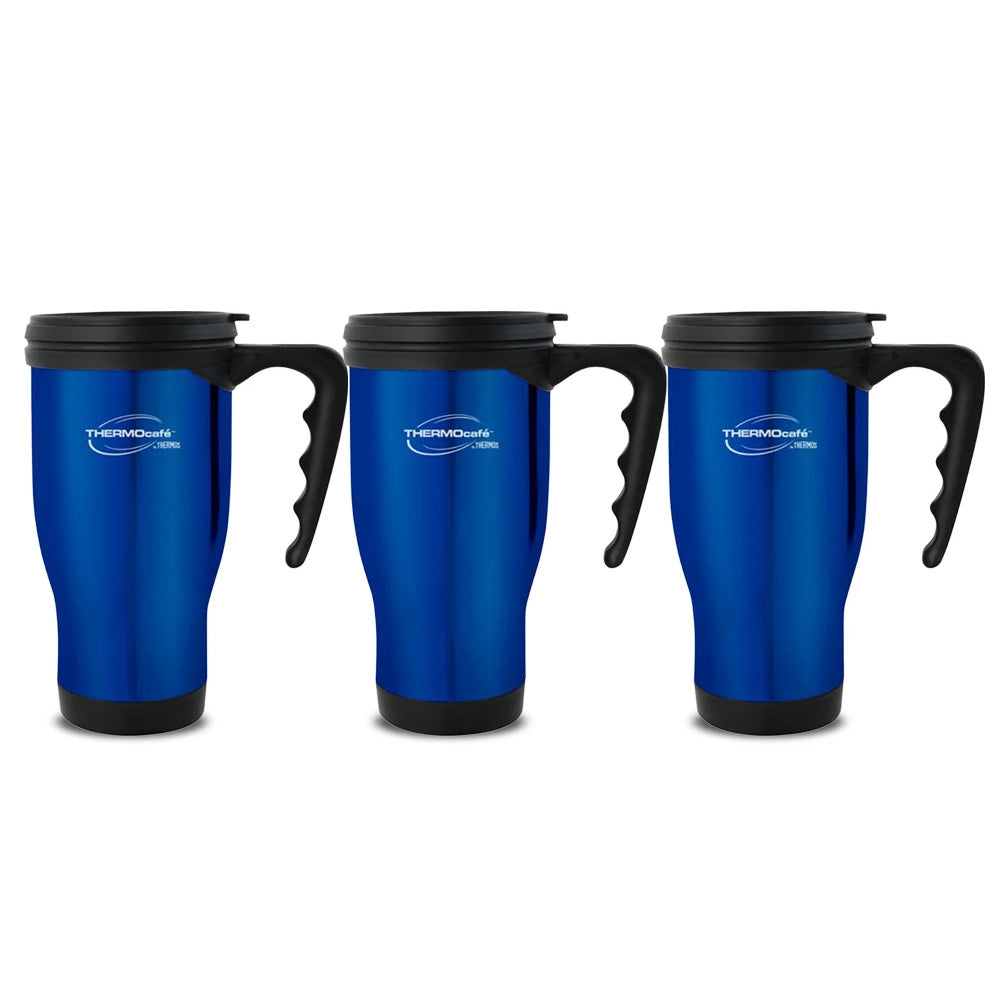 Thermos Travel Mug Blue 400ml - (Pack of 3)