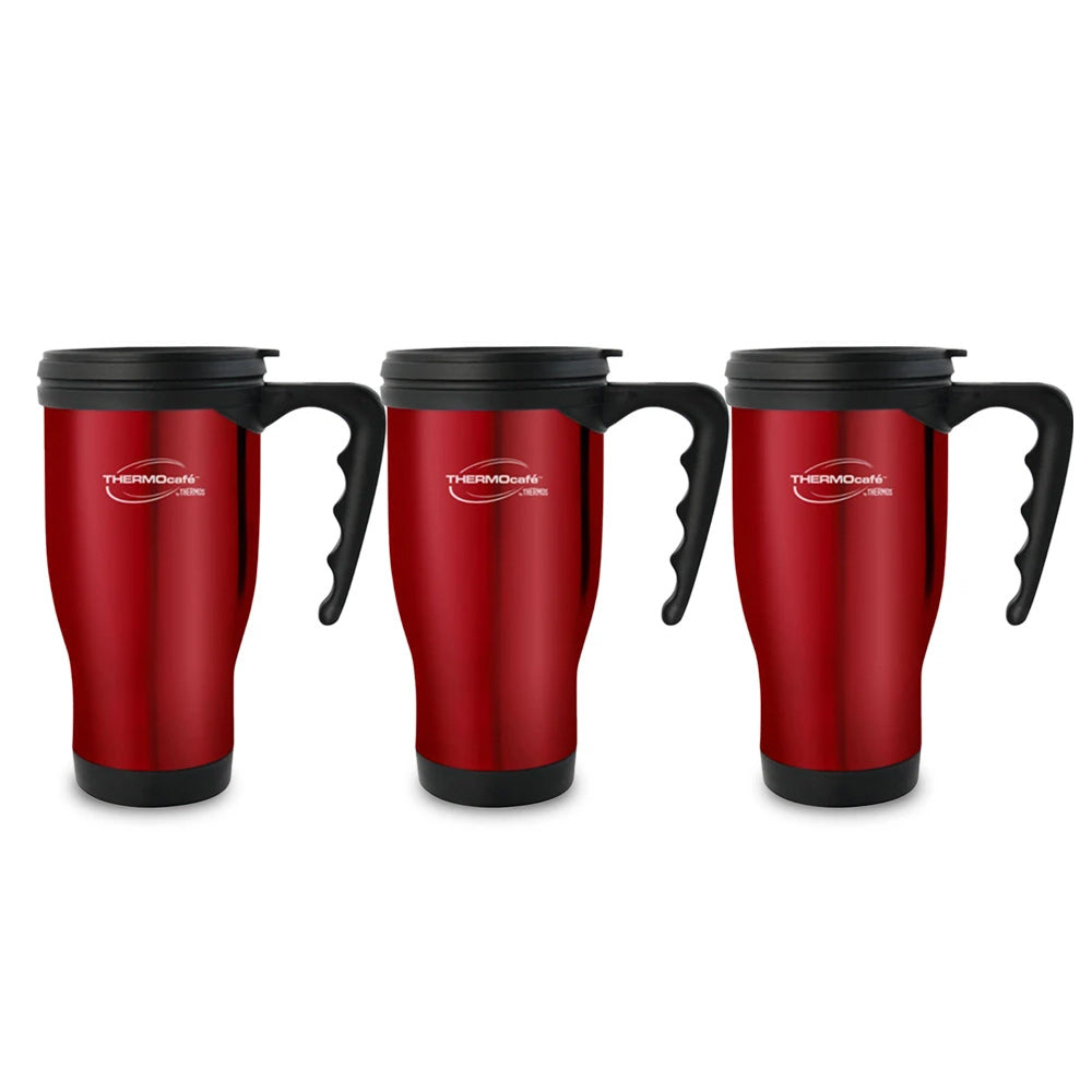 Thermos Travel Mug Red 400ml - (Pack of 3)