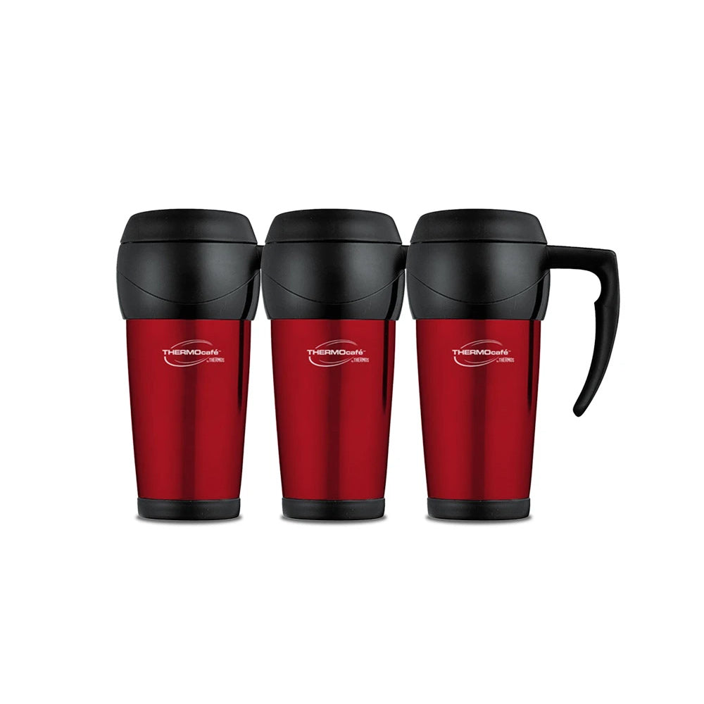 Thermos Travel Mug Red 450ml - (Pack of 3)