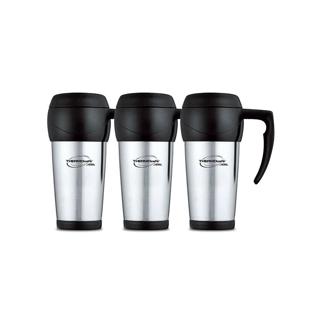 Thermos Travel Mug Stainless Steel 450ml - (Pack of 3)