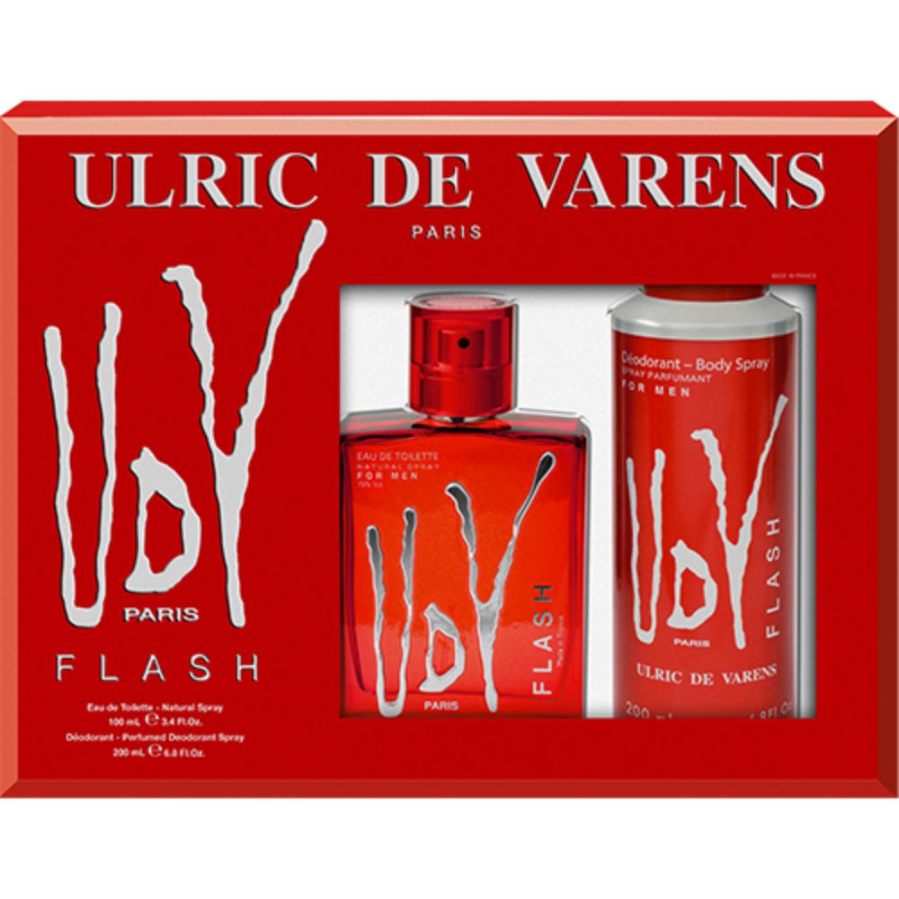 Ulric-De-Varens Coffert Flash 100Ml EDT+Deo 200 - (Pack of 3) - Billjumla.com