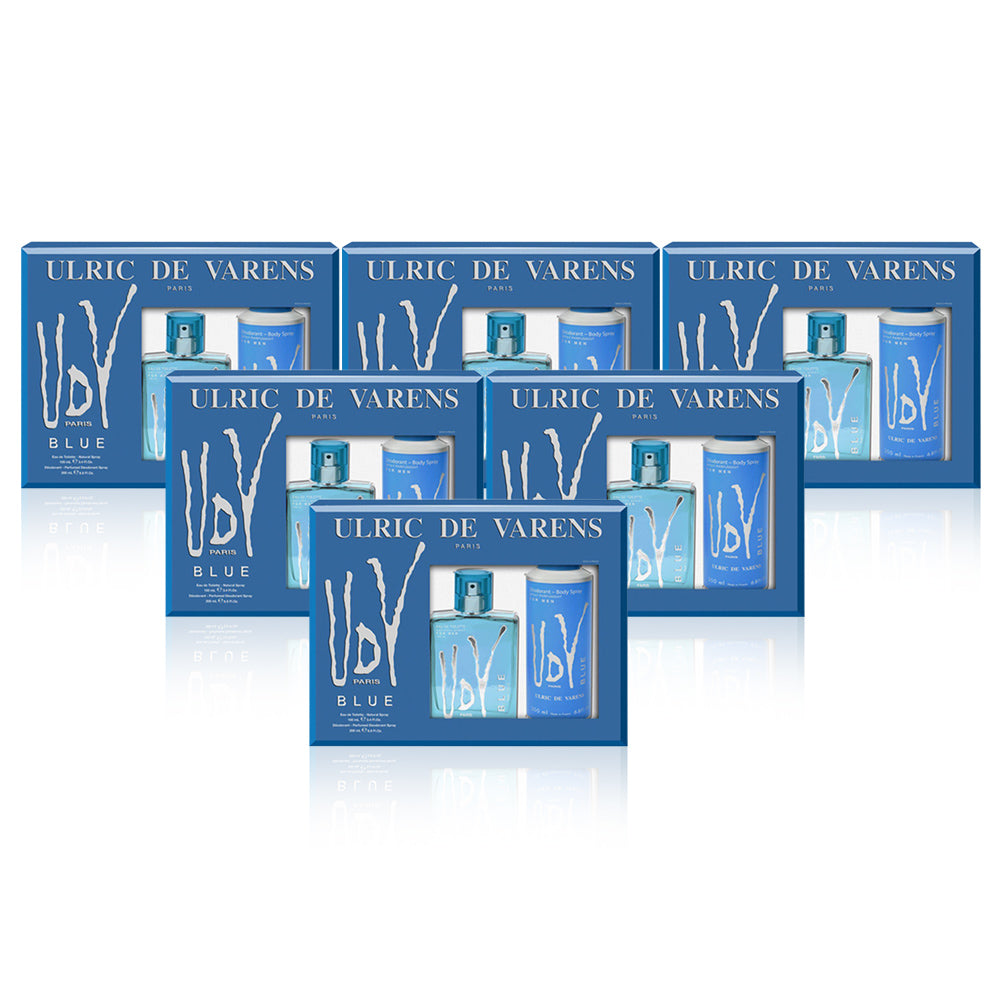 يو دي في اولريك دي فارنس النسخة الزرقاء  100مل + مزيل عرق 200 مل -  مجموعة من 3 عبوات