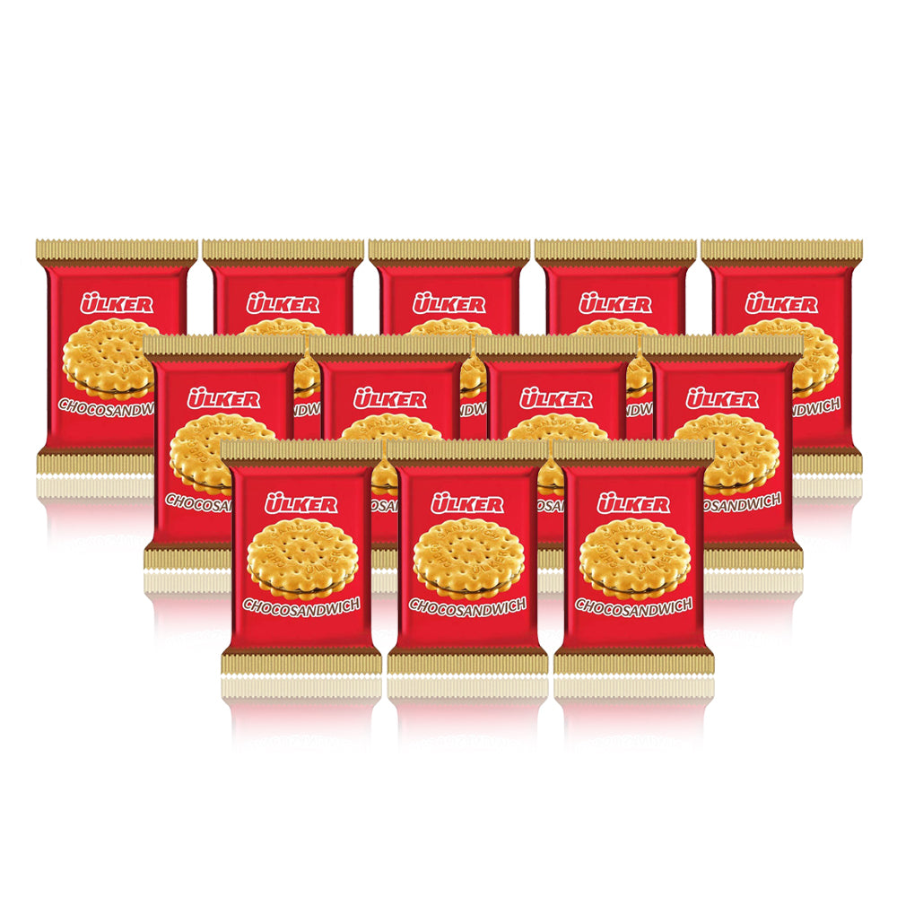 Ulker Choco Sandwich Biscuit 30g - (6 Packs of 24 Pieces) - Billjumla.com