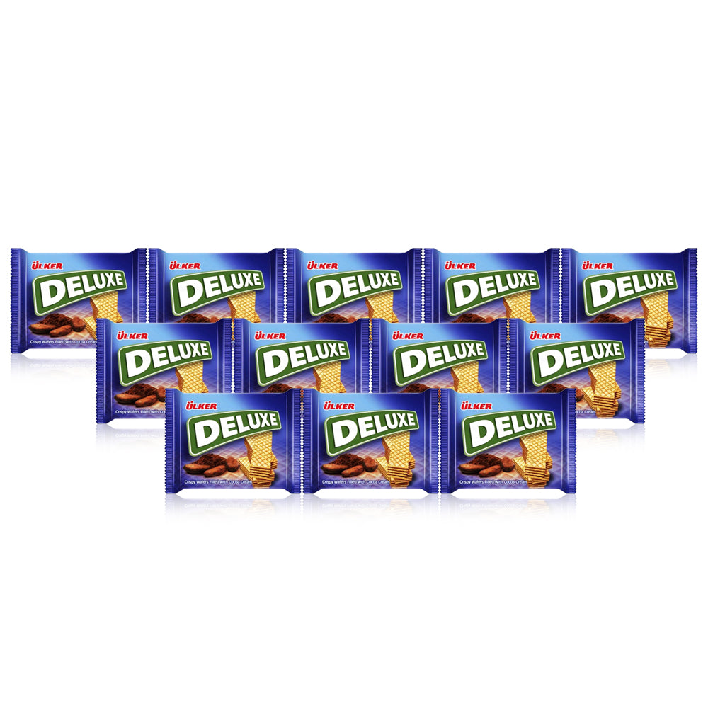 Ulker Deluxe Wafer with Cocoa 39G - (6 Packs of 24 pieces)