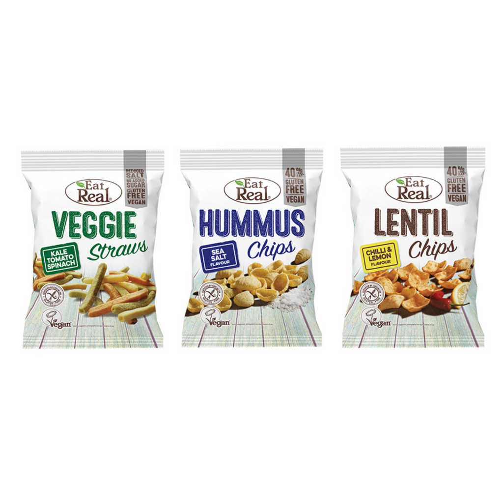 Eat Real Chips Variety Pack 113g (2 Pieces of Each - Total 6 Pieces)