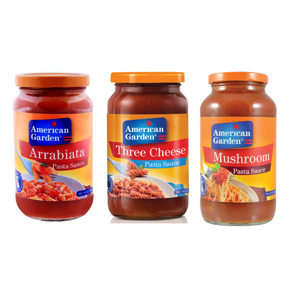 American Garden Pasta Sauce 397G Variety Pack (2 of Each - Total 6 Pieces)